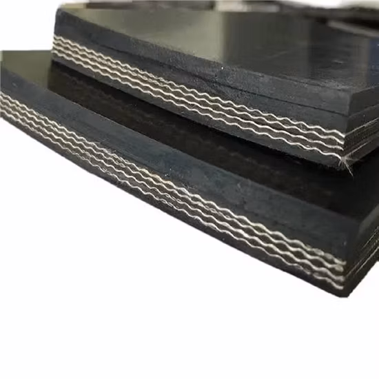 Venta caliente 10MPa barato Ep Nylon tejido de algodón cable de acero laminado anti abrasión desgaste caucho resistente Chevron patrón perfilado cinta transportadora corrugada lateral